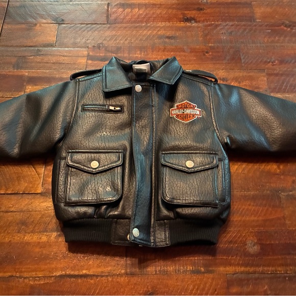 Infant Harley-Davidson Black Leather Apparel - Picture 1 of 4